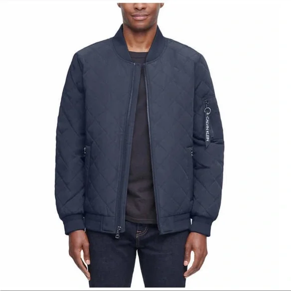 Calvin klein quilted jacket mens cheap